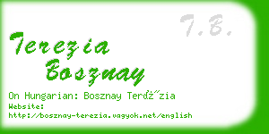 terezia bosznay business card